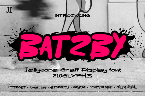 Batzby: The Ultimate Jelly Graffiti Font for Bold Branding