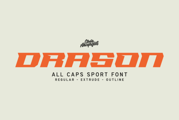 Drason: The Athletic Typeface Built for Bold Statements