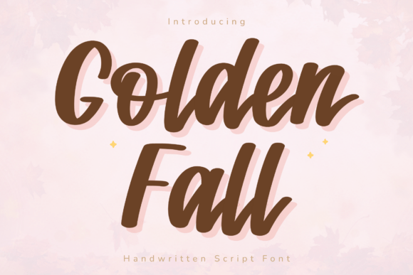 Golden Fall: A Cozy Script Font for Autumn Designs