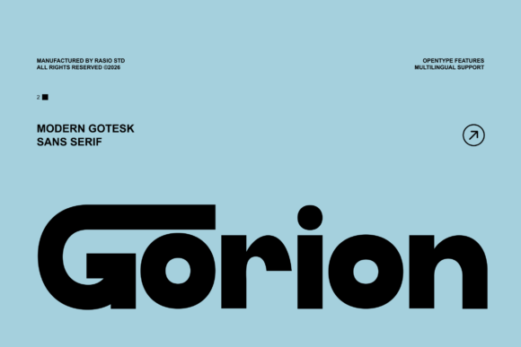 Gorion: The Modern Grotesk Sans Serif for Bold Branding