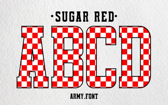 Sugar Red: The Bold College Font for Modern Branding