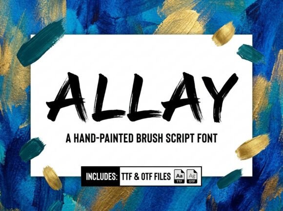 Unleash Raw Energy with the Allay Display Font