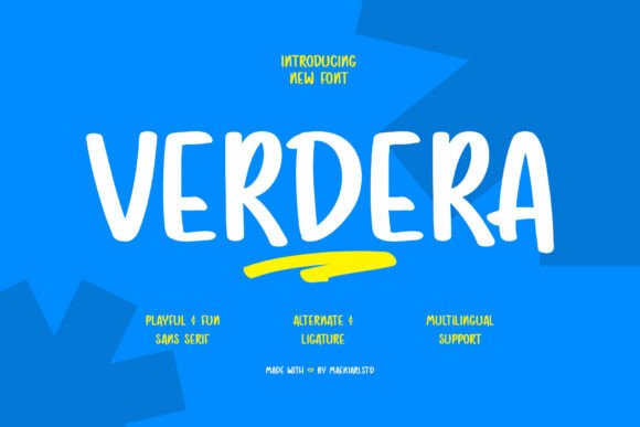 Verdera: Your Go-To Handmade Font for Friendly, Readable Design
